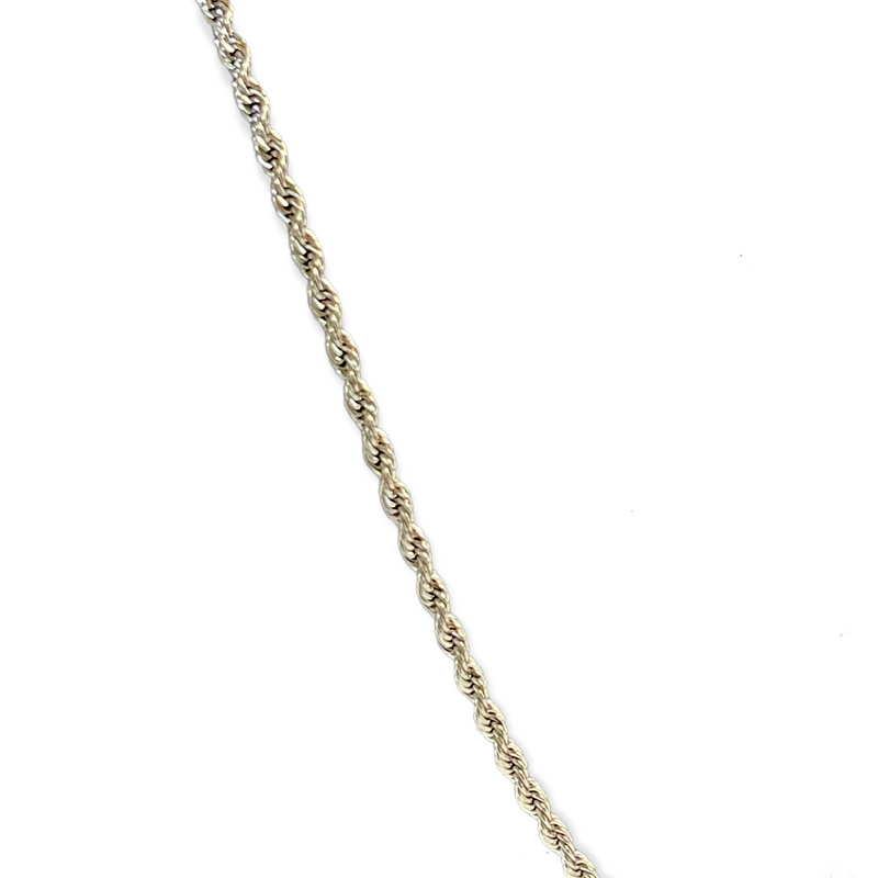 DAXI 4mm Twist Silver Necklace